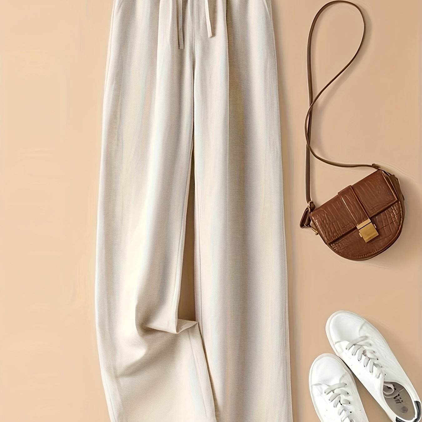 Retro High-Waist Wide-Leg Pants - Montero Milan