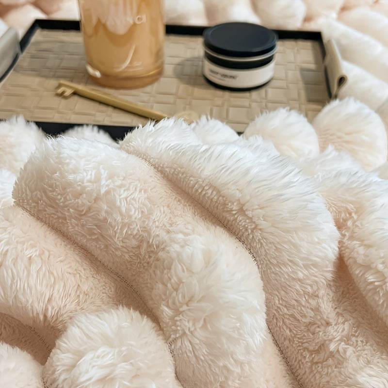 Luxe Faux Rabbit Fur Throw Blanket - Montero Milan