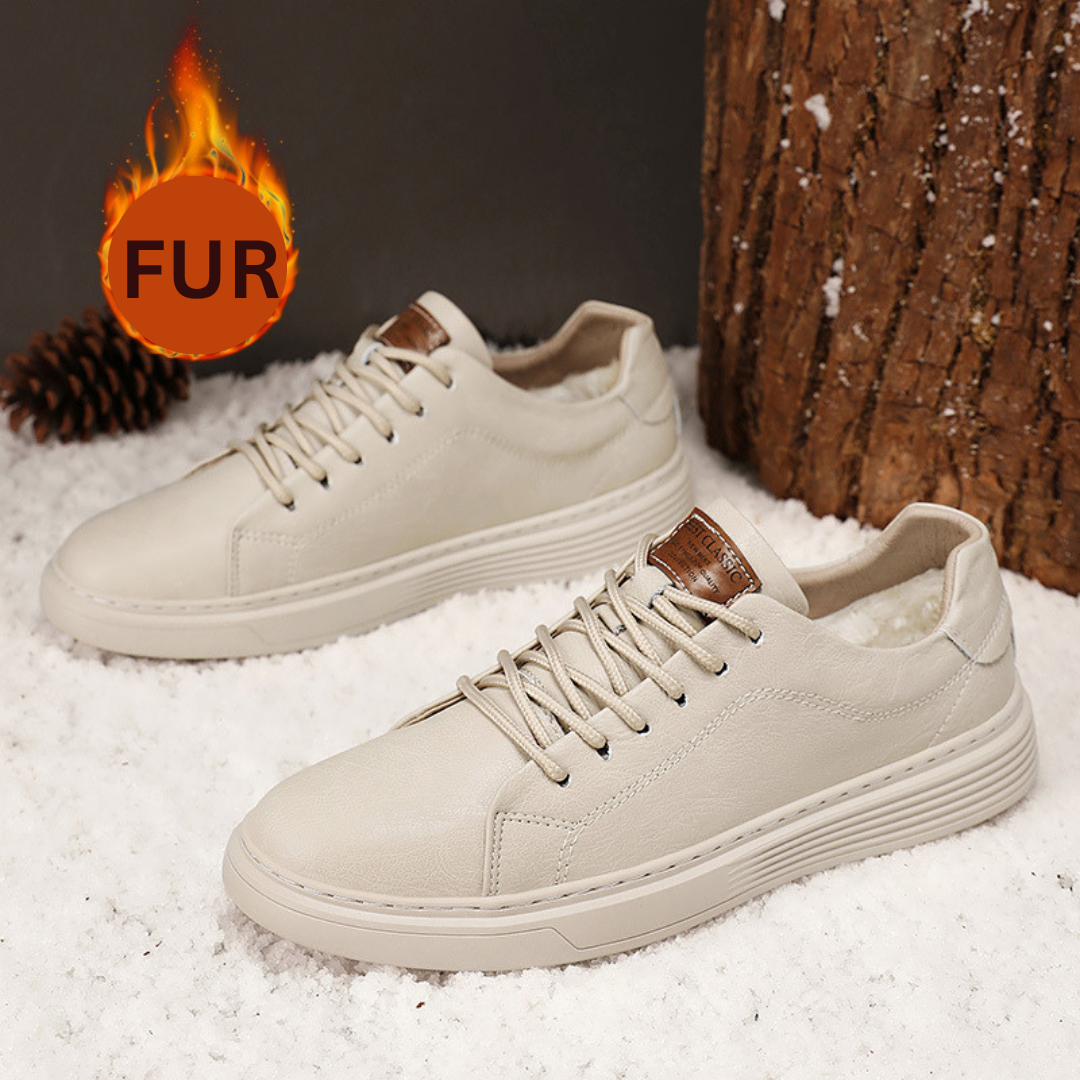 Genuine Leather Casual Oxford Sneakers