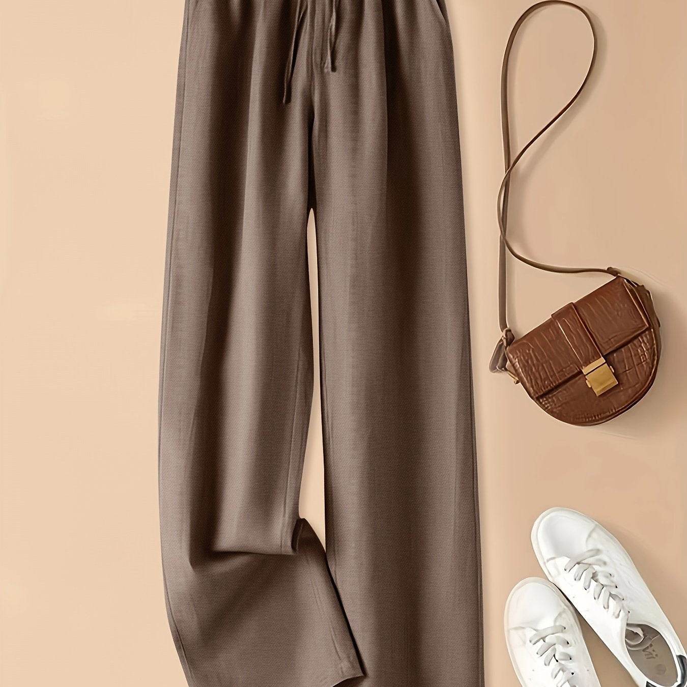 Retro High-Waist Wide-Leg Pants - Montero Milan