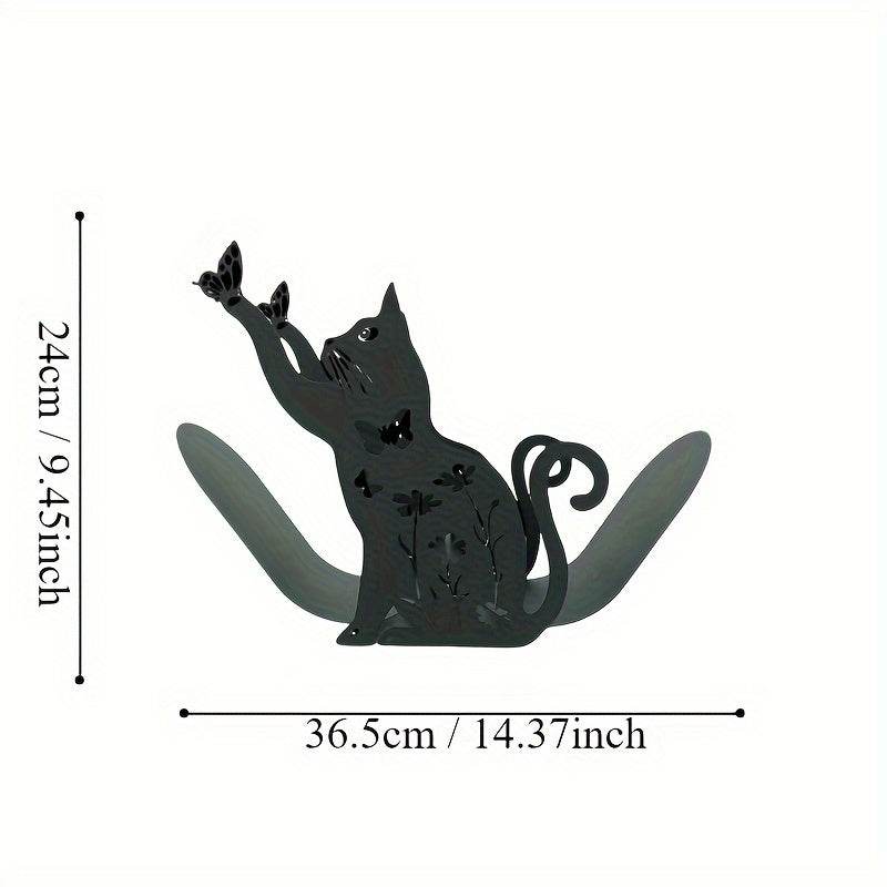 Black Cat Toilet Paper Holder Rack - Montero Milan