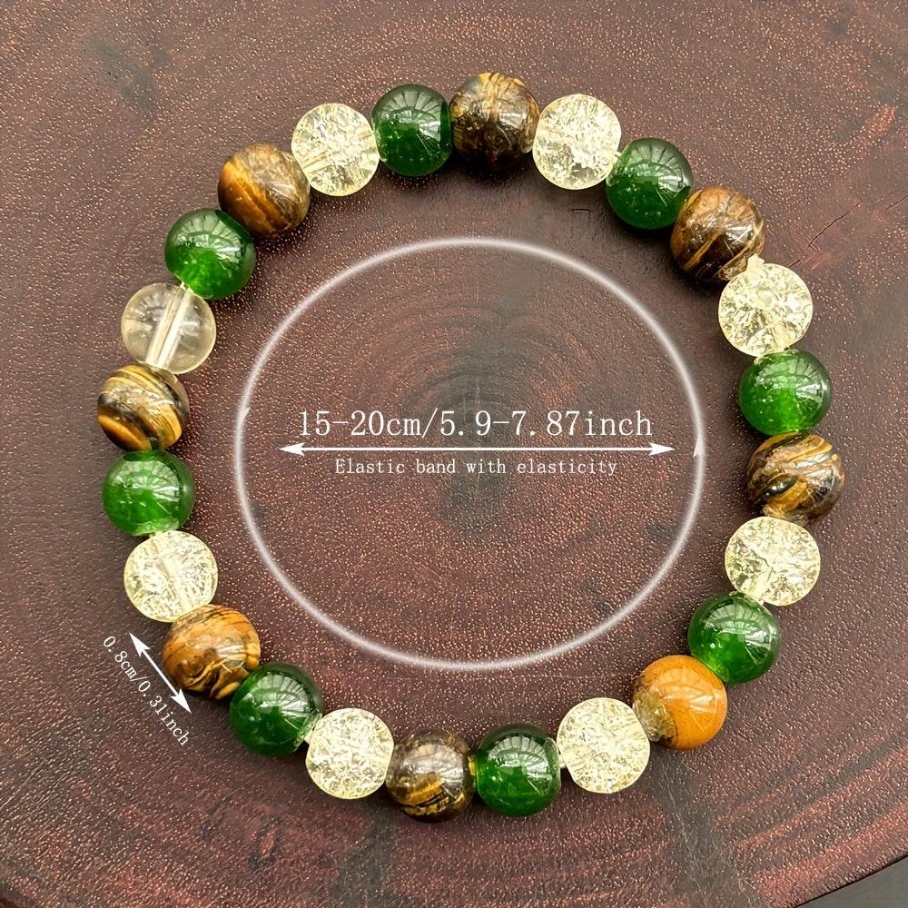Relaxing Success Enhancing Prosperity & Abundance Wristband - Healing Jewelry Gift for Relaxation and Success - Montero Milan