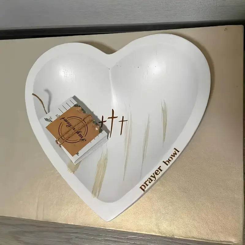 Heart-Shaped Wooden Prayer Bowl - Montero Milan