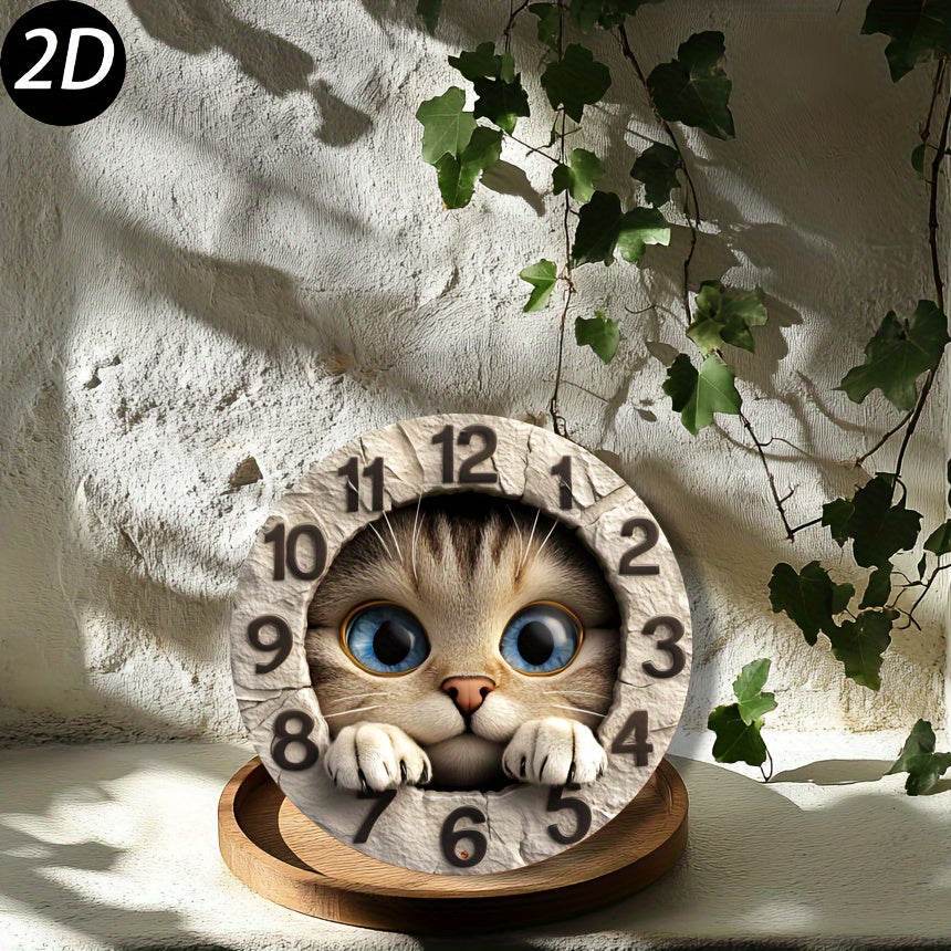 Charming Round Cat Paw Metal Wall Art Decor - Montero Milan