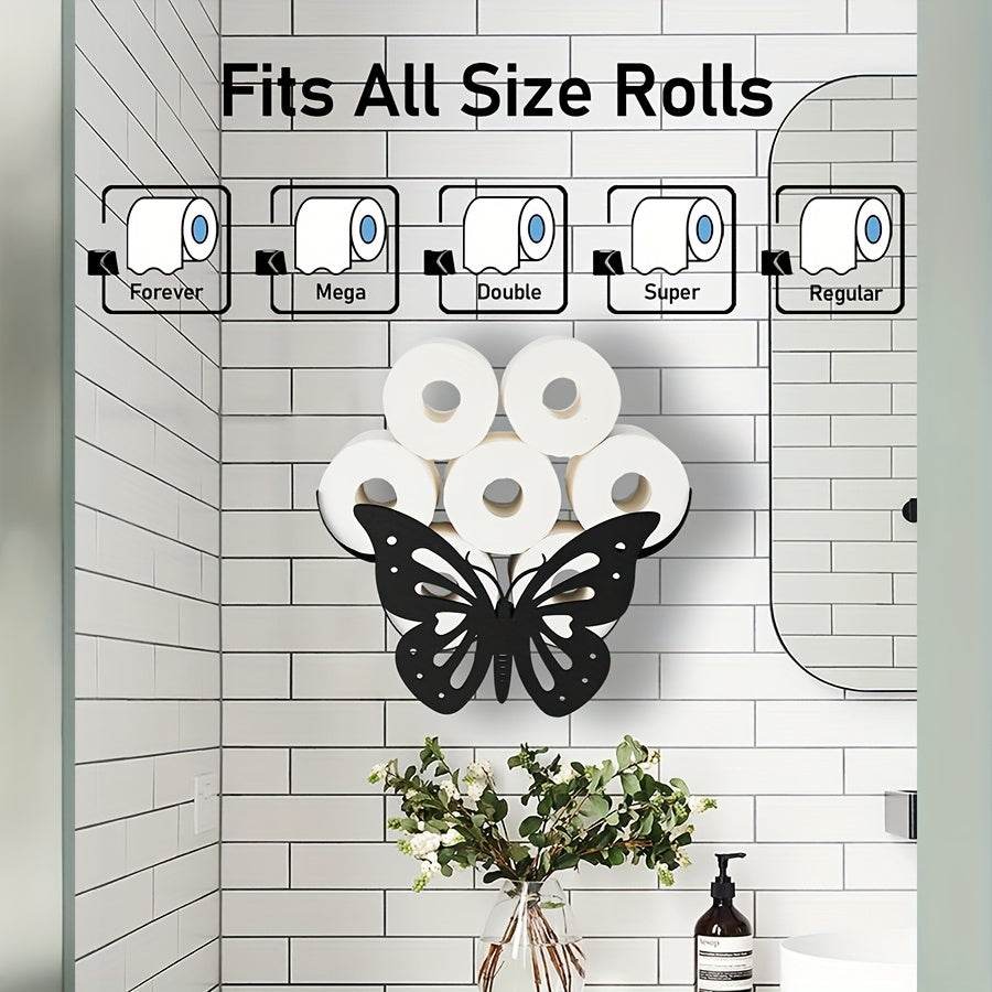 Butterfly Toilet Paper Holder Rack - Montero Milan