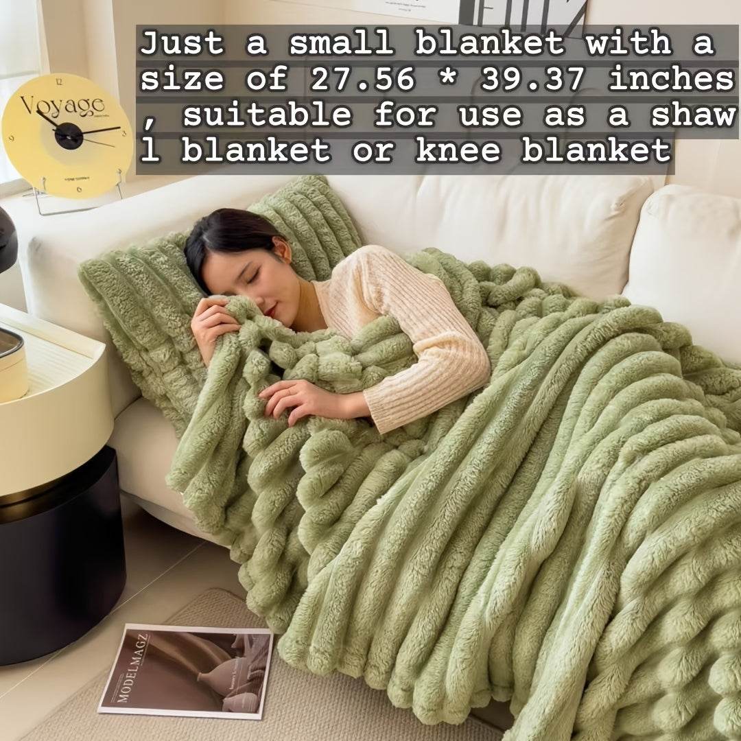 Luxe Faux Rabbit Fur Throw Blanket - Montero Milan