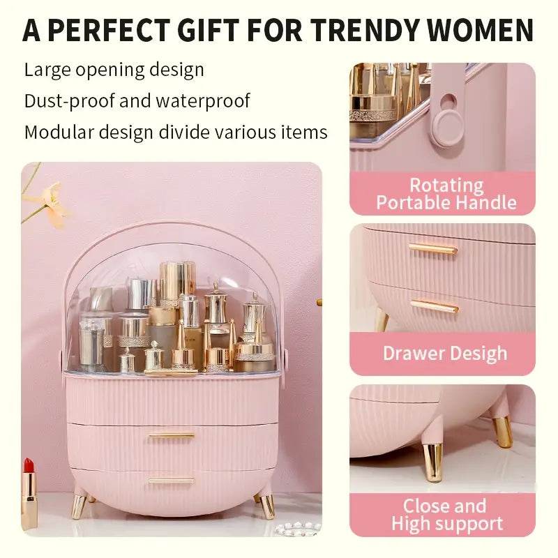 Portable Clear Dome Vanity Organizer - Montero Milan