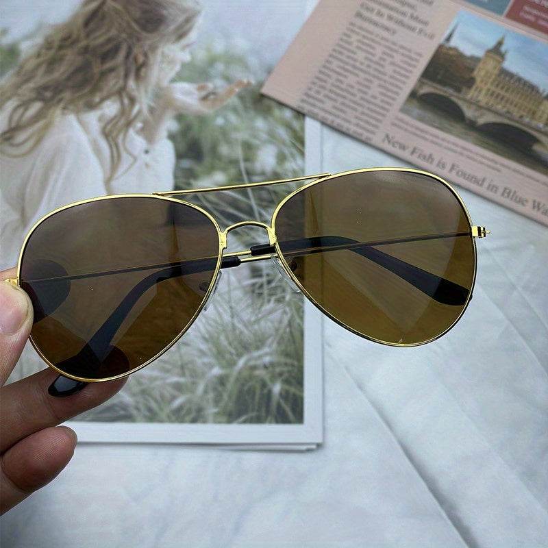 Unisex Retro Mirrored Aviator Sunglasses - Montero Milan