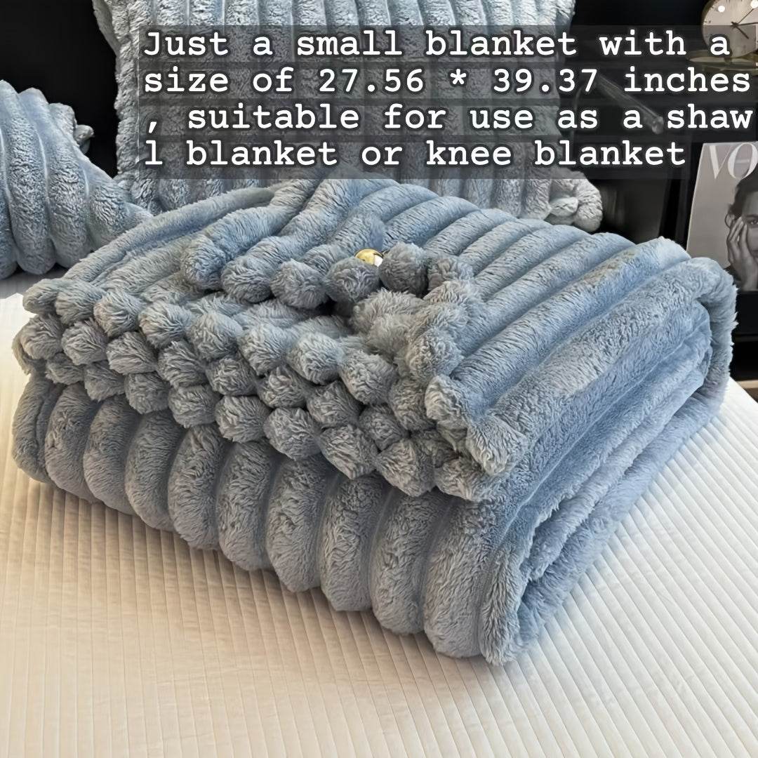 Luxe Faux Rabbit Fur Throw Blanket - Montero Milan