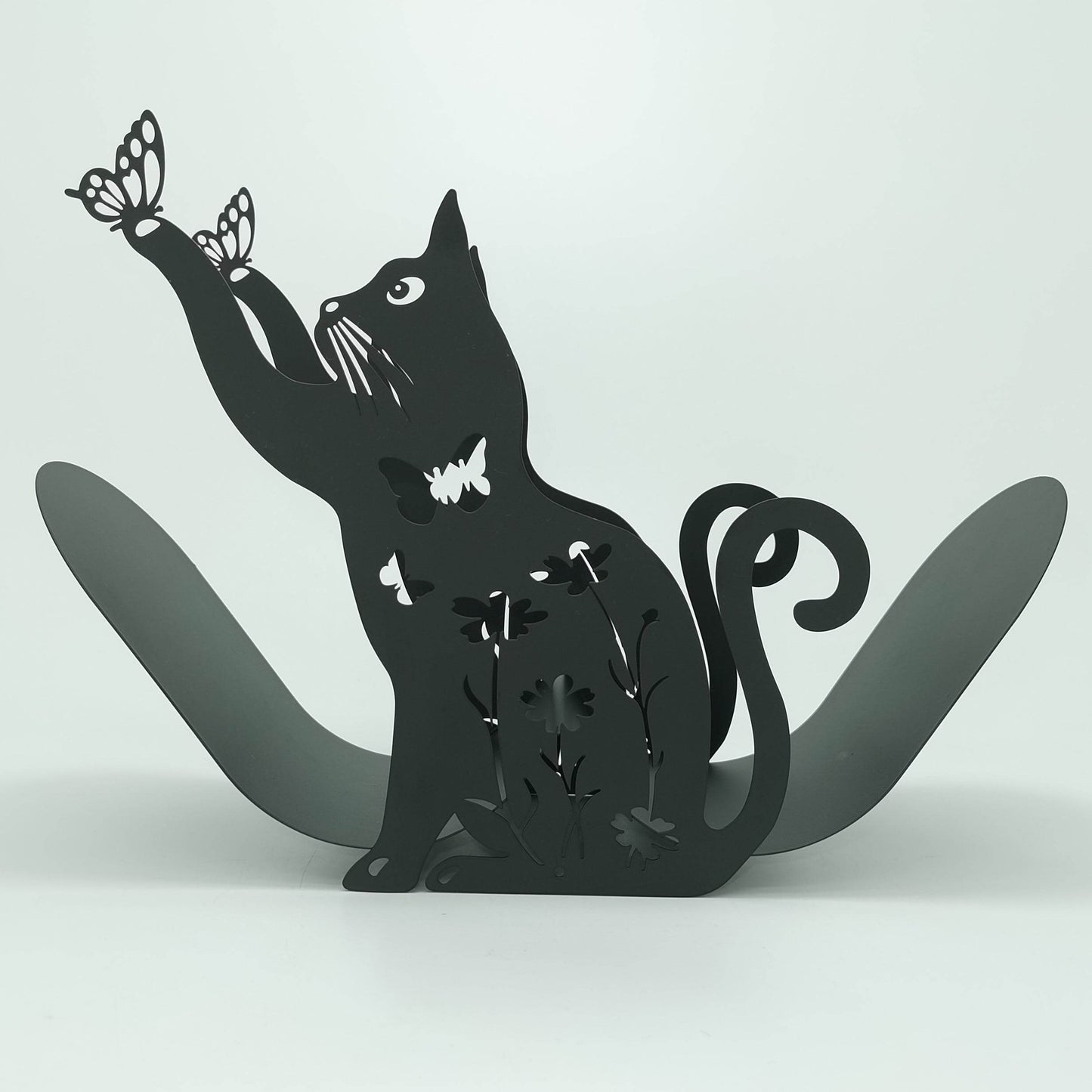 Black Cat Toilet Paper Holder Rack - Montero Milan
