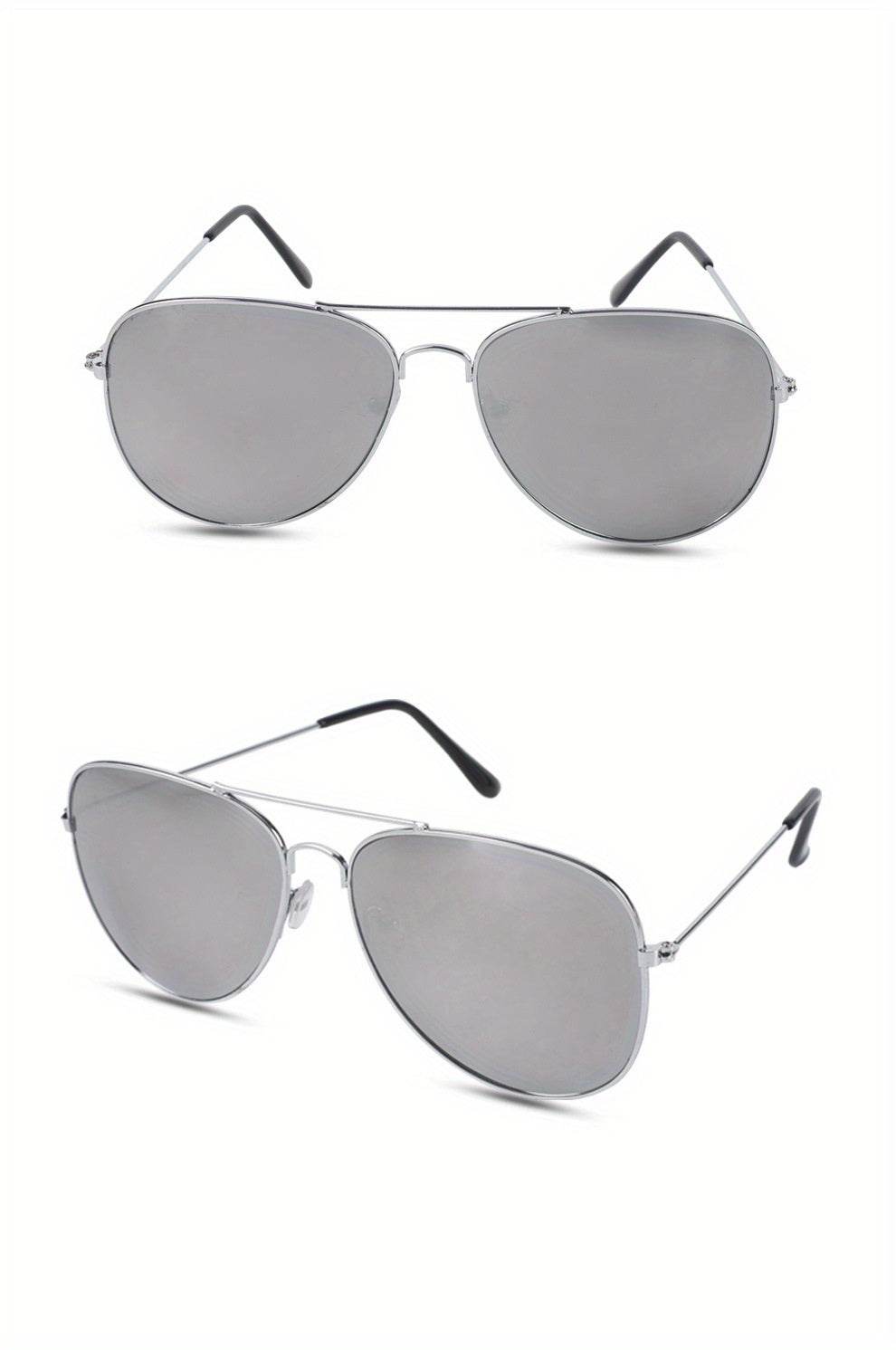 Unisex Retro Mirrored Aviator Sunglasses - Montero Milan
