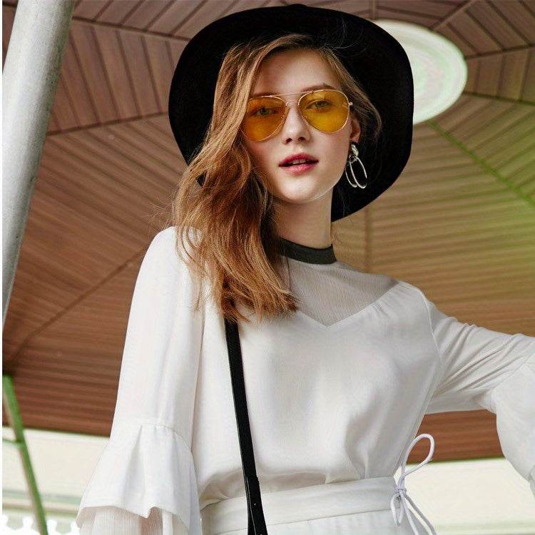 Unisex Retro Mirrored Aviator Sunglasses - Montero Milan