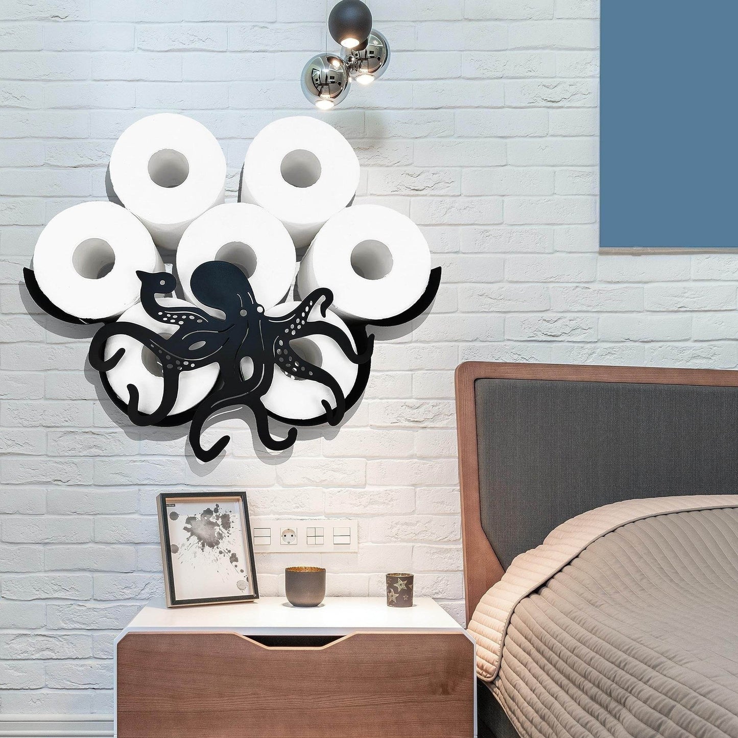 Whimsical Octopus Toilet Paper Holder Rack - Montero Milan