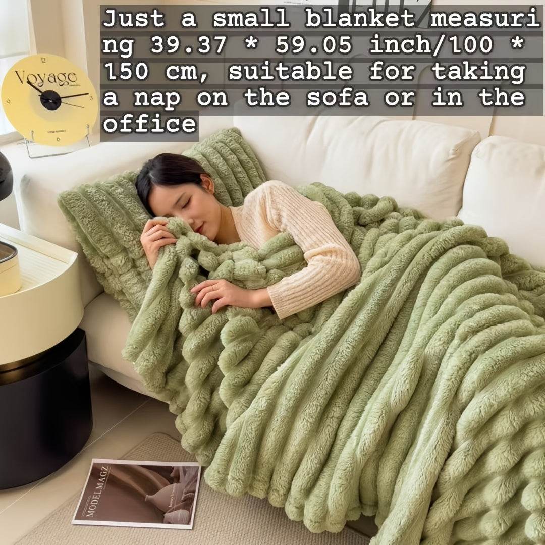 Luxe Faux Rabbit Fur Throw Blanket - Montero Milan
