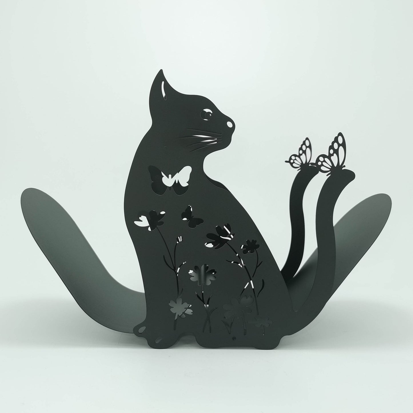 Black Cat Toilet Paper Holder Rack - Montero Milan