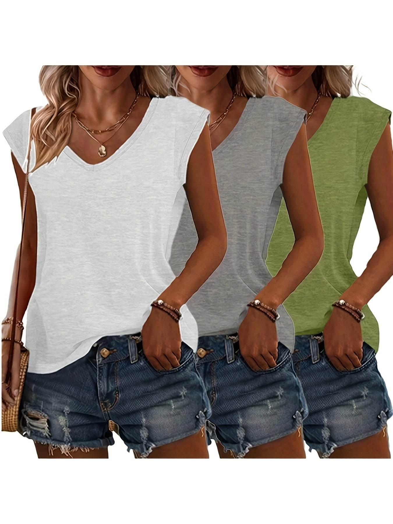 Classic V-Neck Tee (3-Pack Set) - Montero Milan