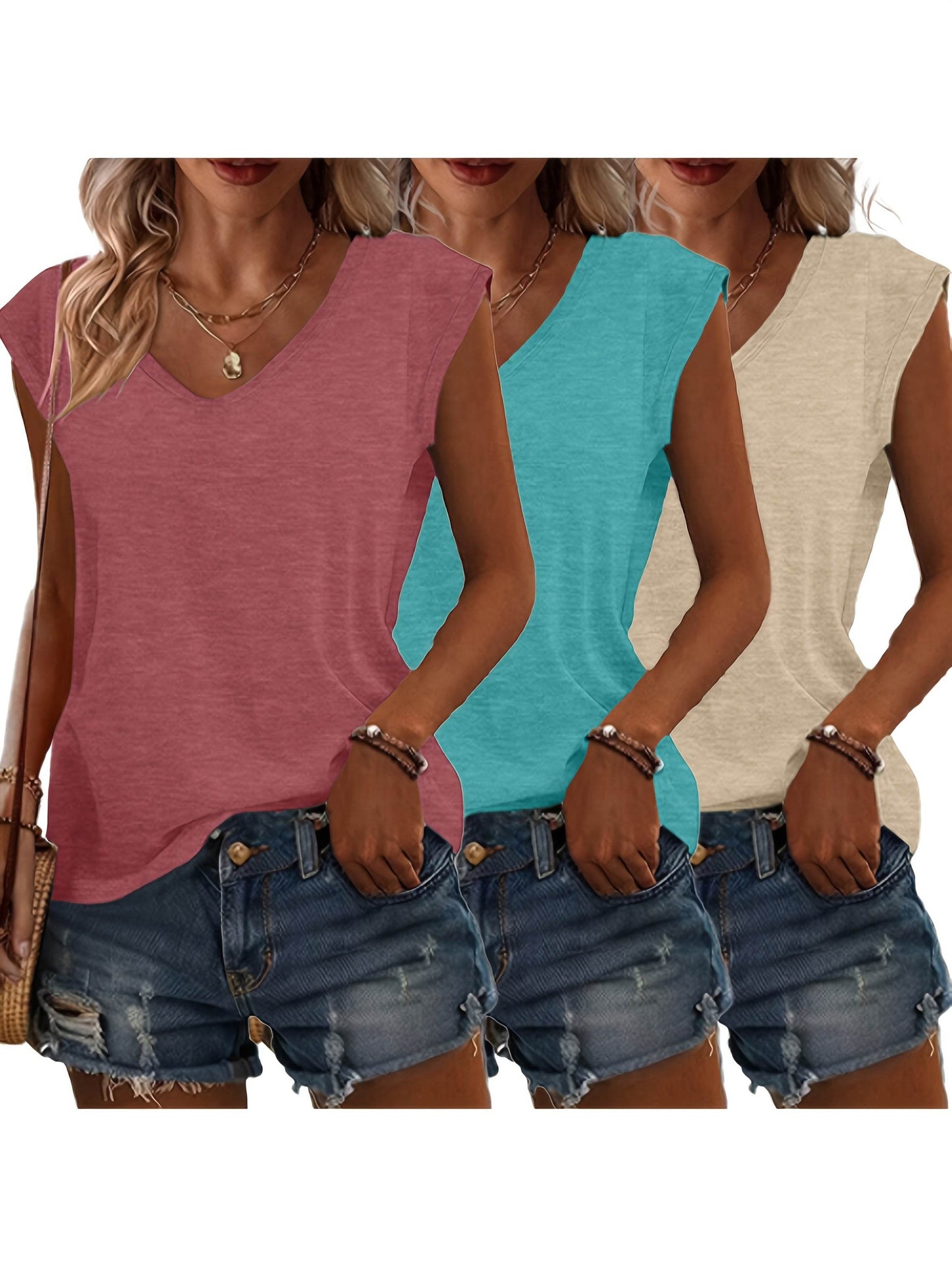 Classic V-Neck Tee (3-Pack Set) - Montero Milan