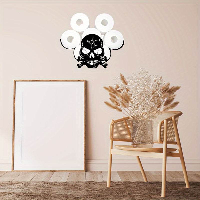 Skull Toilet Paper Holder Rack - Montero Milan