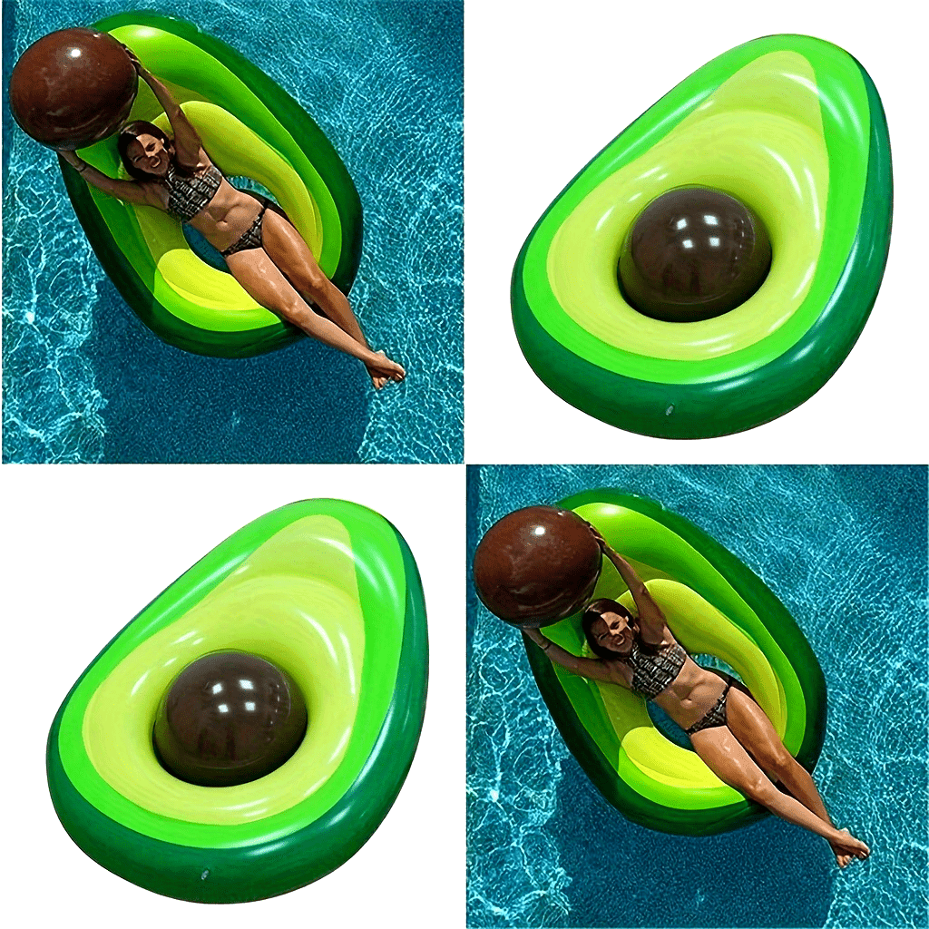 Avocado Pool Float with Removable Pit - Montero Milan