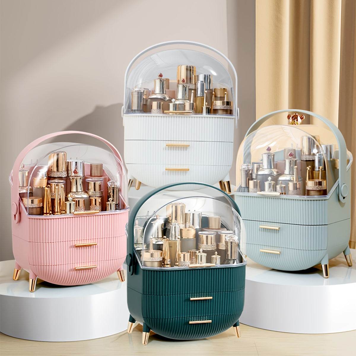Portable Clear Dome Vanity Organizer - Montero Milan