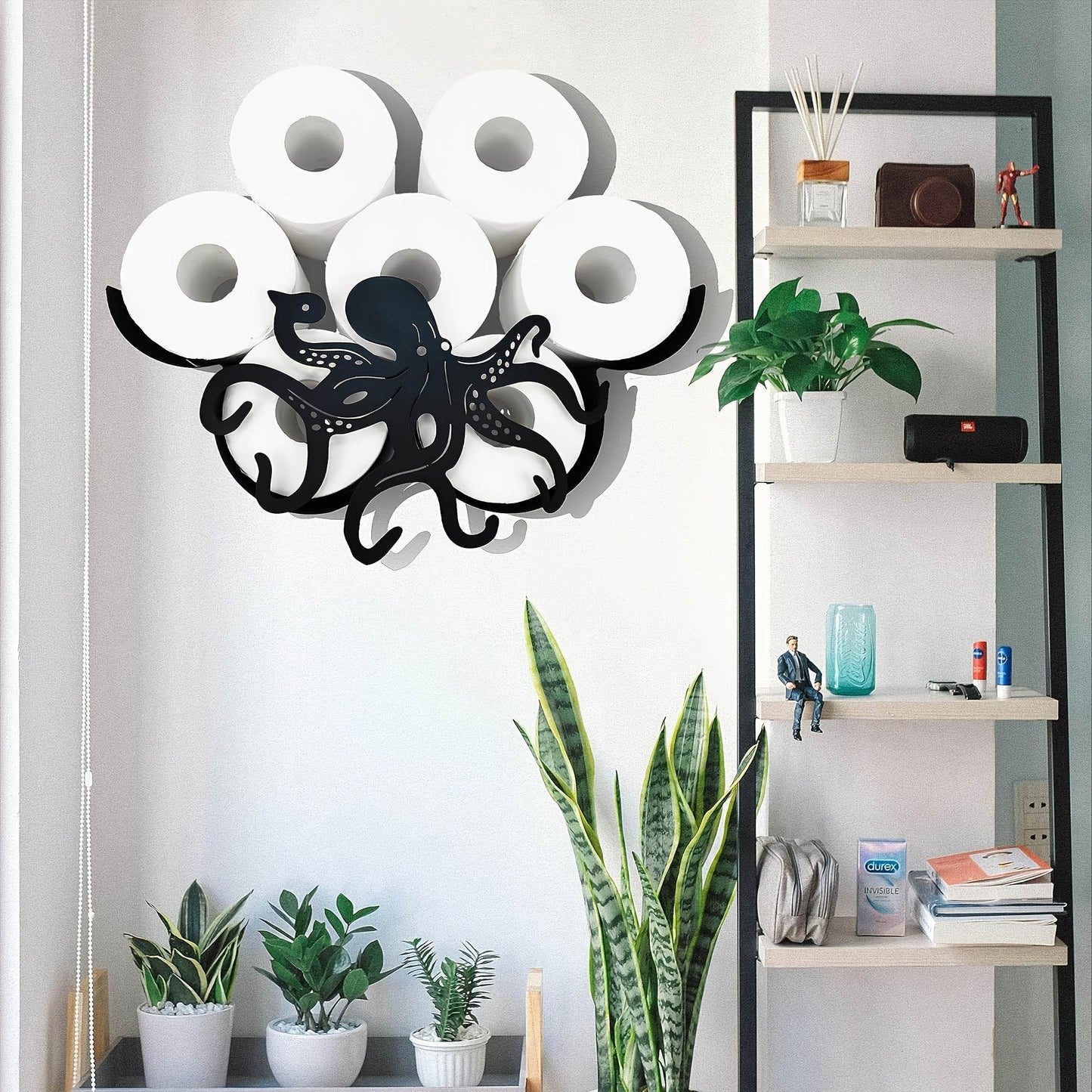 Whimsical Octopus Toilet Paper Holder Rack - Montero Milan