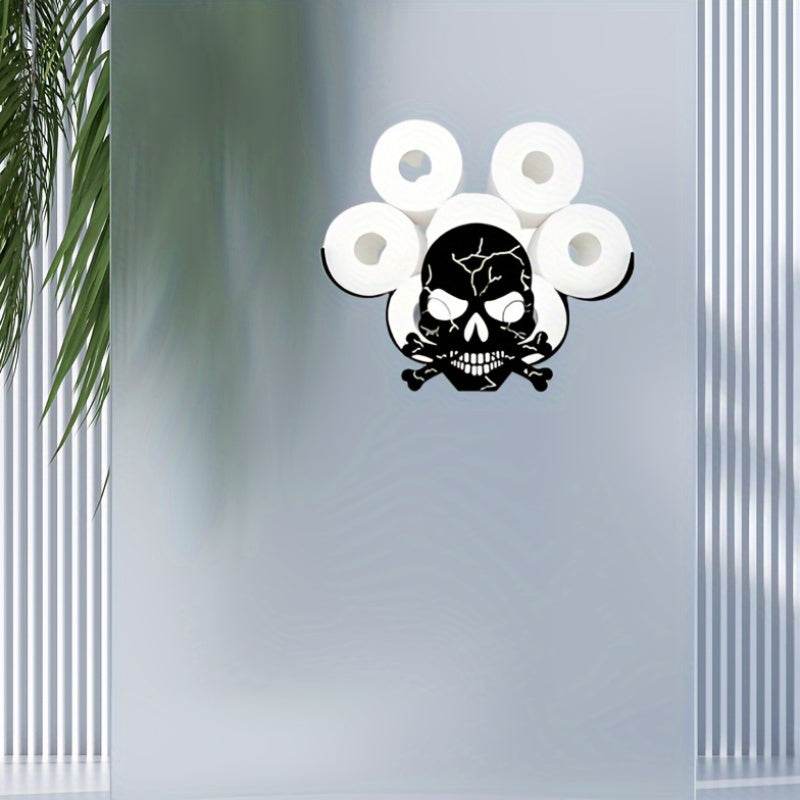 Skull Toilet Paper Holder Rack - Montero Milan