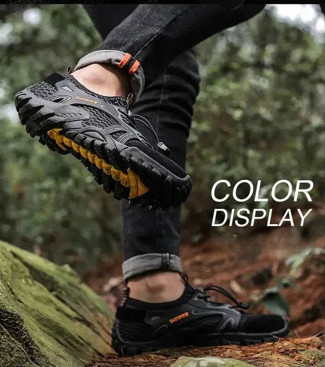 Trail-Grip Breathable Hiking Sneakers - Montero Milan