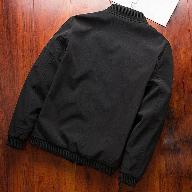 Slim Fit Zip Bomber Jacket - Montero Milan