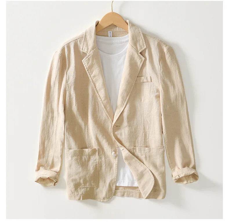 Breevoro™ Men’s Linen Safari Blazer - Montero Milan