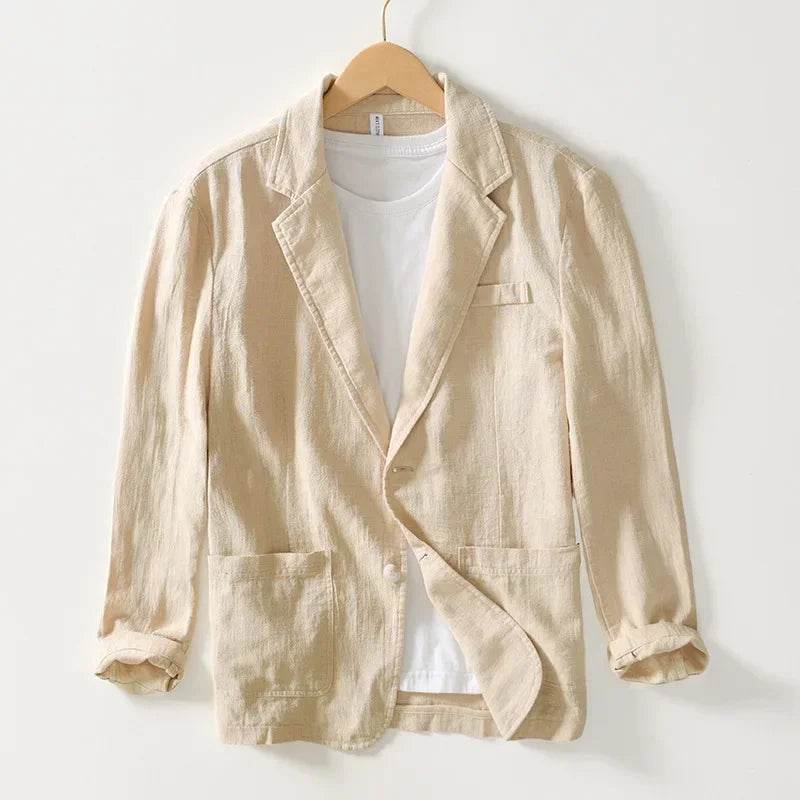 Breevoro™ Men’s Linen Safari Blazer - Montero Milan