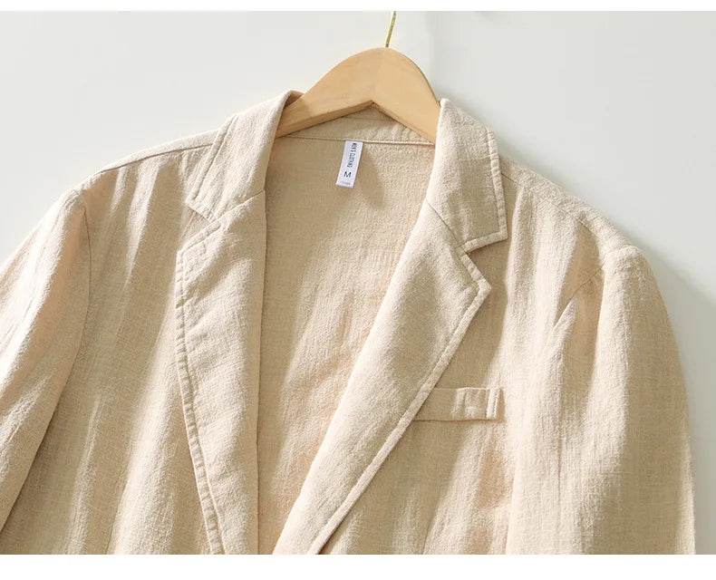 Breevoro™ Men’s Linen Safari Blazer - Montero Milan
