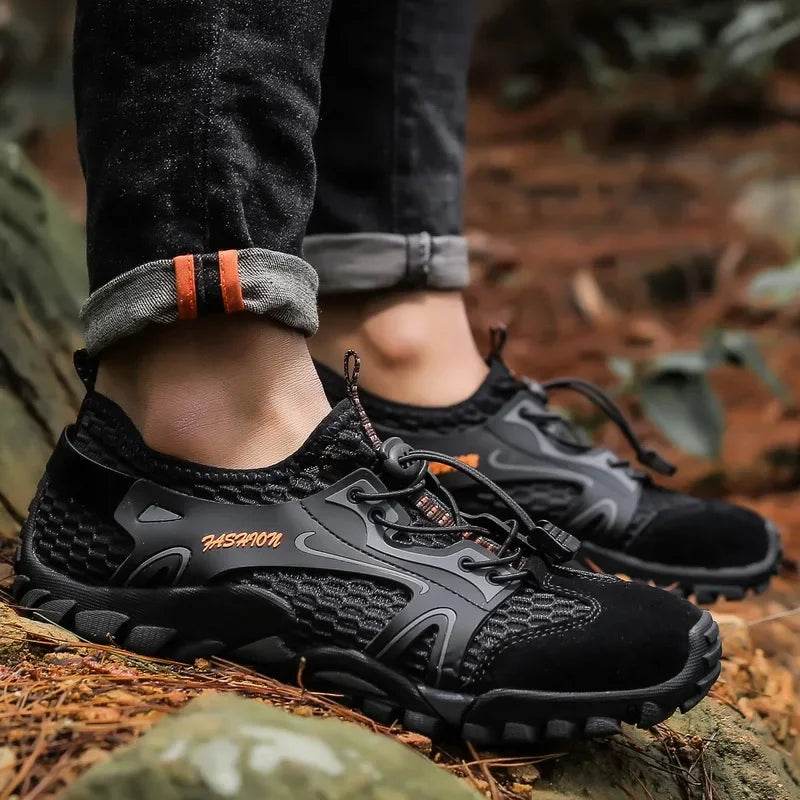 Trail-Grip Breathable Hiking Sneakers - Montero Milan