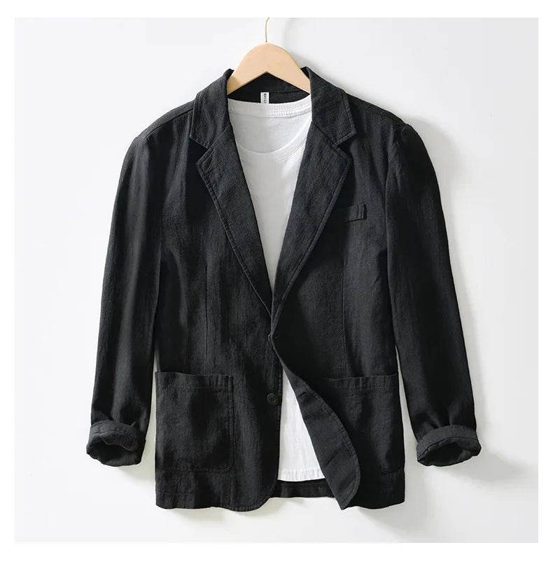 Breevoro™ Men’s Linen Safari Blazer - Montero Milan
