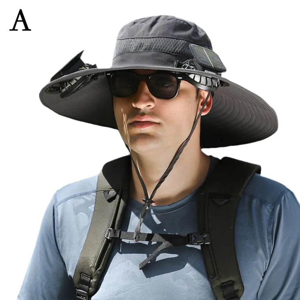 Wide Brim Solar Fan Hat - Montero Milan