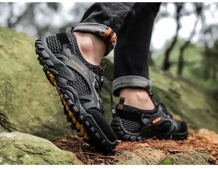 Trail-Grip Breathable Hiking Sneakers - Montero Milan