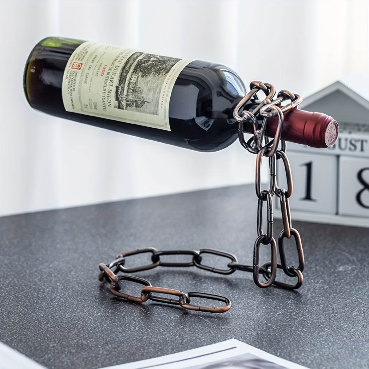 Floating Chain Wine Bottle Holder - Montero Milan