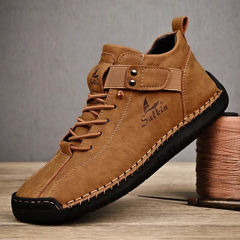 Handmade Split Leather Sneakers - Montero Milan