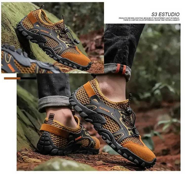 Trail-Grip Breathable Hiking Sneakers - Montero Milan