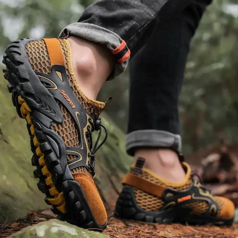 Trail-Grip Breathable Hiking Sneakers - Montero Milan