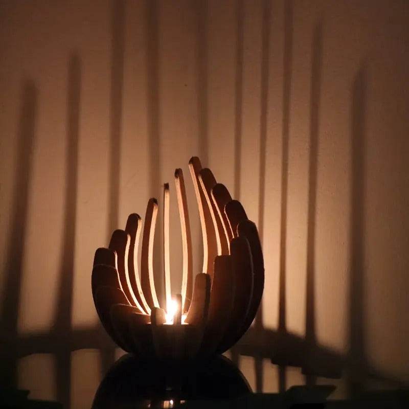 Lunlotus™ Wooden Candle Holder - Montero Milan