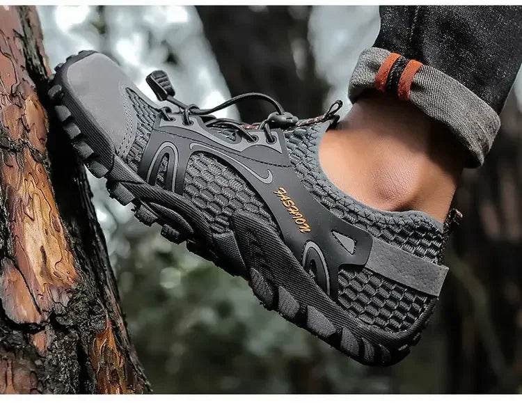 Trail-Grip Breathable Hiking Sneakers - Montero Milan