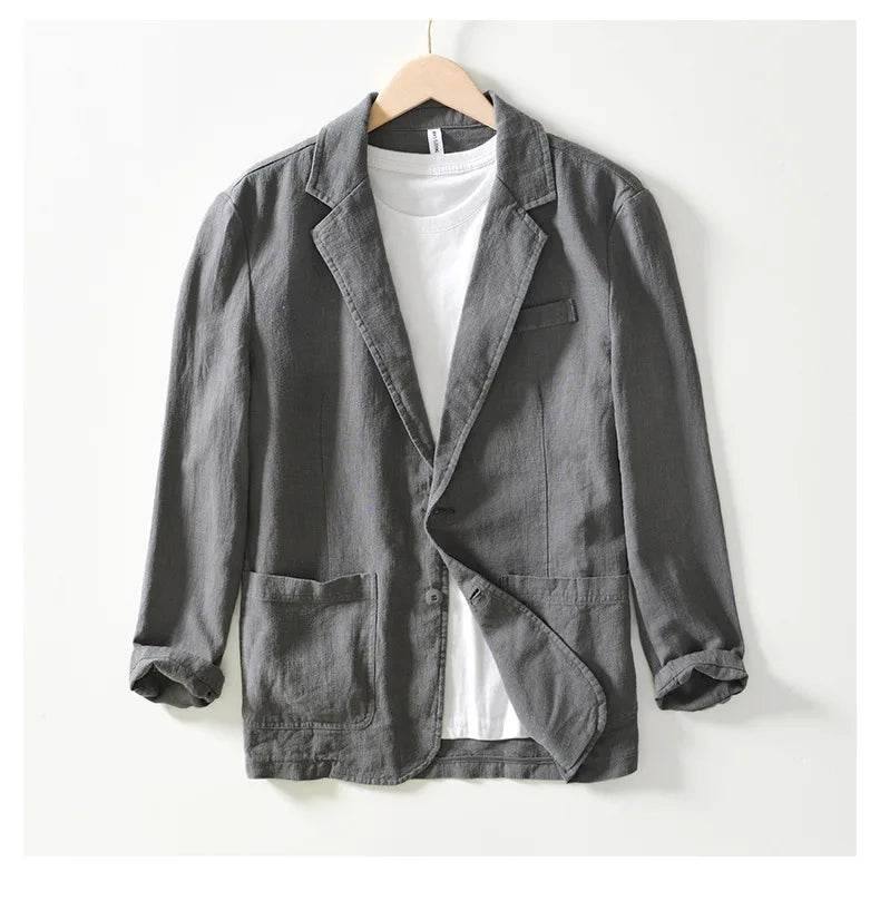 Breevoro™ Men’s Linen Safari Blazer - Montero Milan