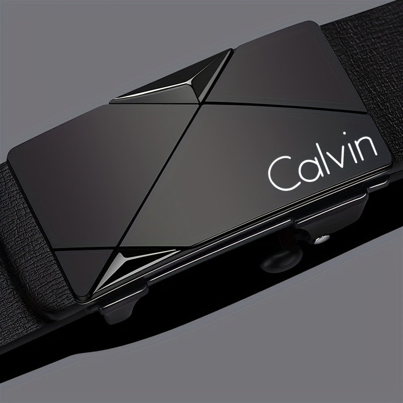 Close-up of flexible PU leather strap in black