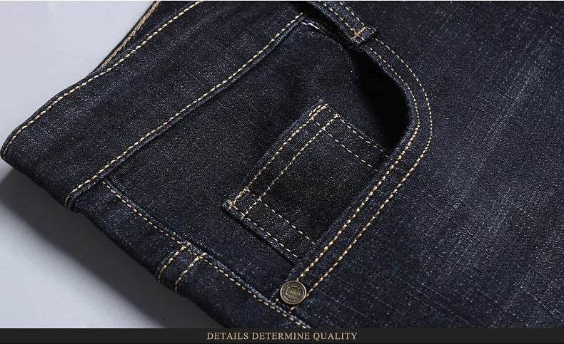 Classic Straight-Leg Stretch Jeans - Montero Milan