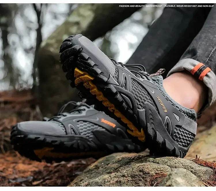 Trail-Grip Breathable Hiking Sneakers - Montero Milan