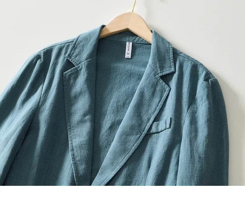 Breevoro™ Men’s Linen Safari Blazer - Montero Milan