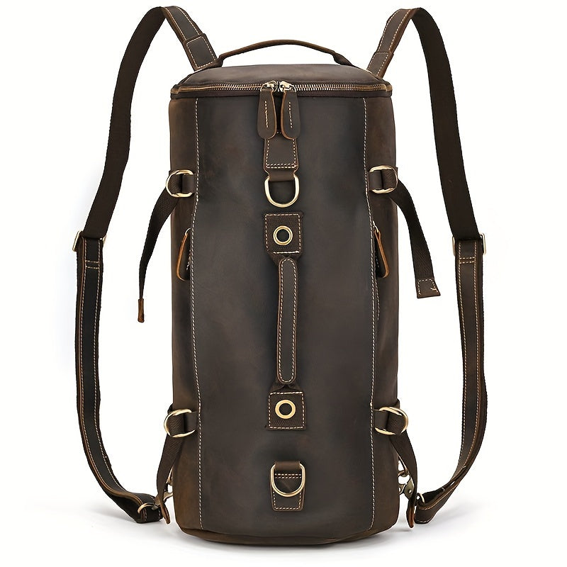 ForgeTrail backpack in dark brown leather