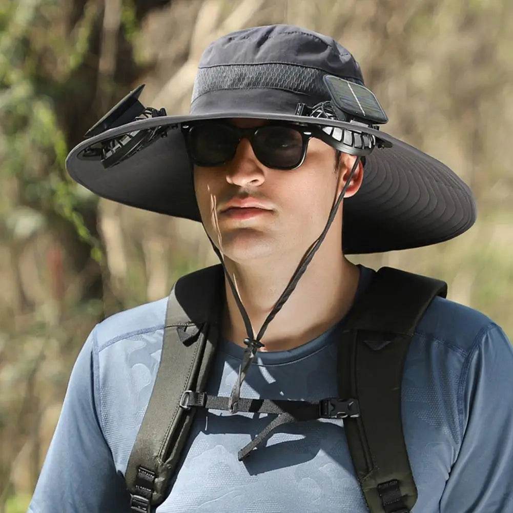 Wide Brim Solar Fan Hat - Montero Milan