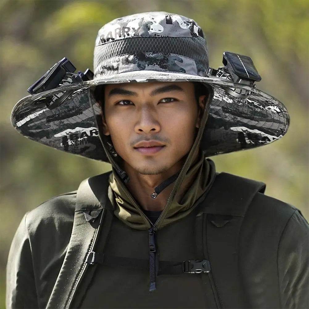 Wide Brim Solar Fan Hat - Montero Milan