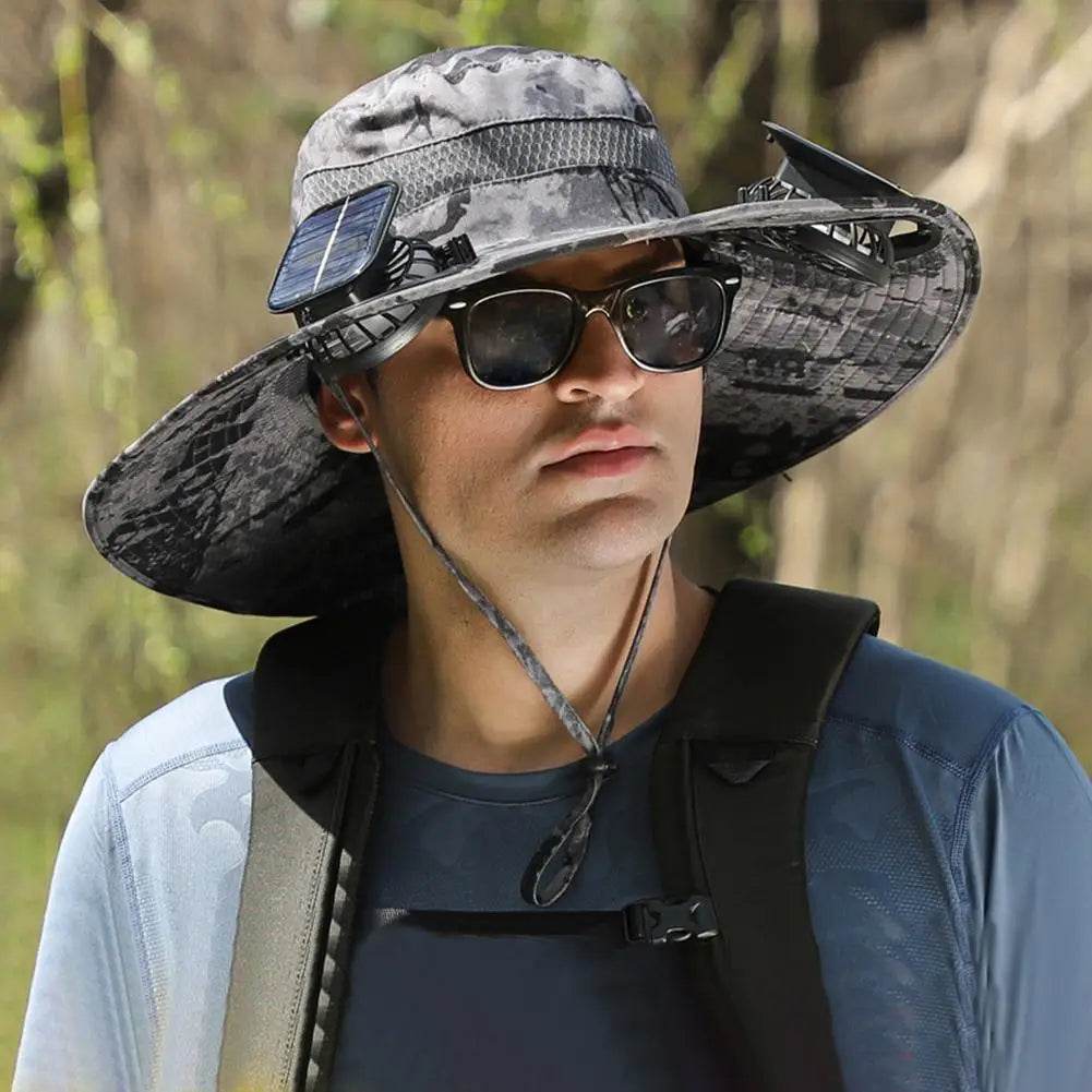 Wide Brim Solar Fan Hat - Montero Milan